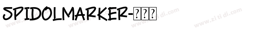 Spidol Marker字体转换